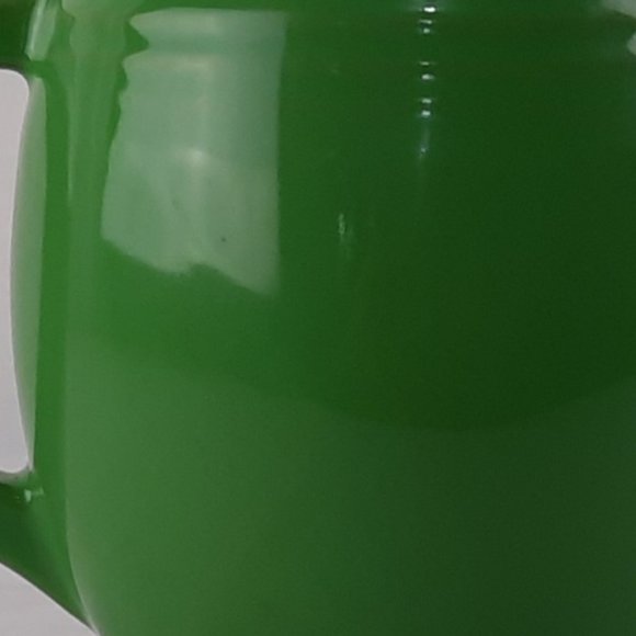 SOLD Vintage Green Hall Glazed Creamer Pitcher - 5" tall - Picture 6 of 6